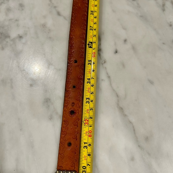 32 34” leather belt western Cowgirl women’s sz L - Picture 5 of 6